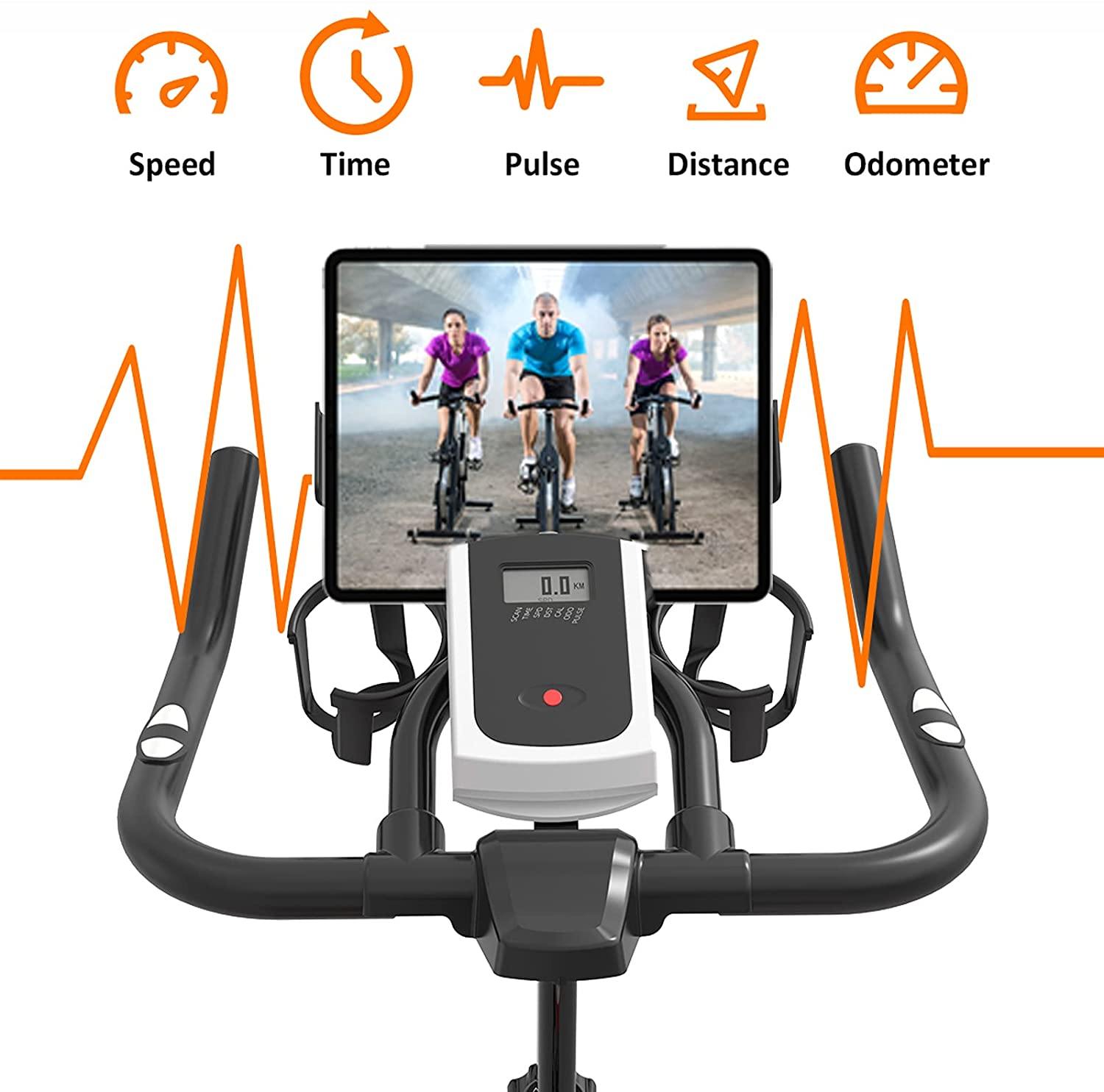 Hitosport Indoor Cycling Bike Stationary, Exercise Bike for Home with LCD Monitor for Home Gym Cardio Workout Bike - JOY2ESpree