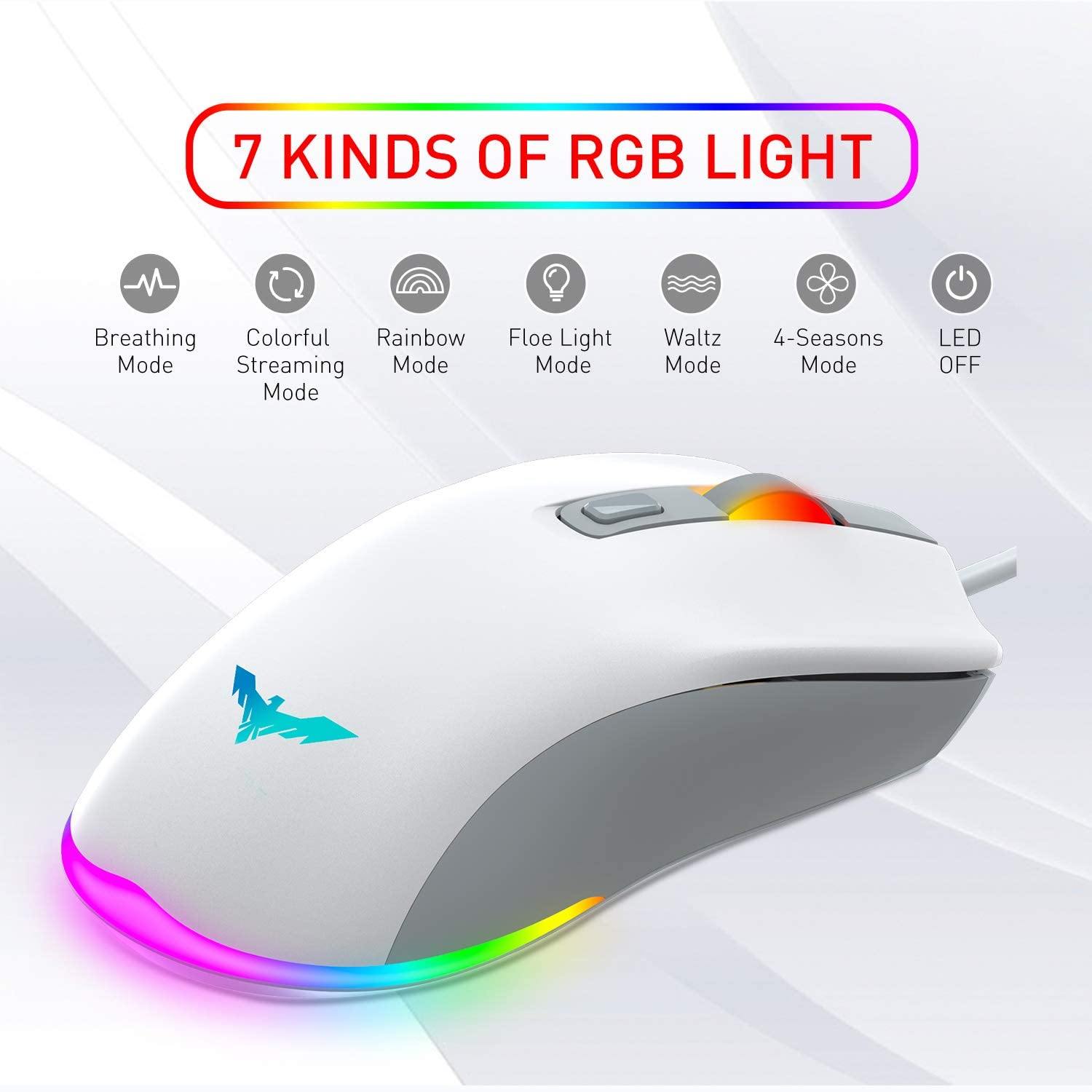 havit Wired Gaming Keyboard Mouse Combo LED Rainbow Backlit Gaming Keyboard - JOY2ESpree