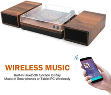 
                        
                          Muat gambar ke penampil Galeri, LP&amp;No.1 Retro Bluetooth Record Player with Stereo External Speakers - JOY2ESpree
                        
                      