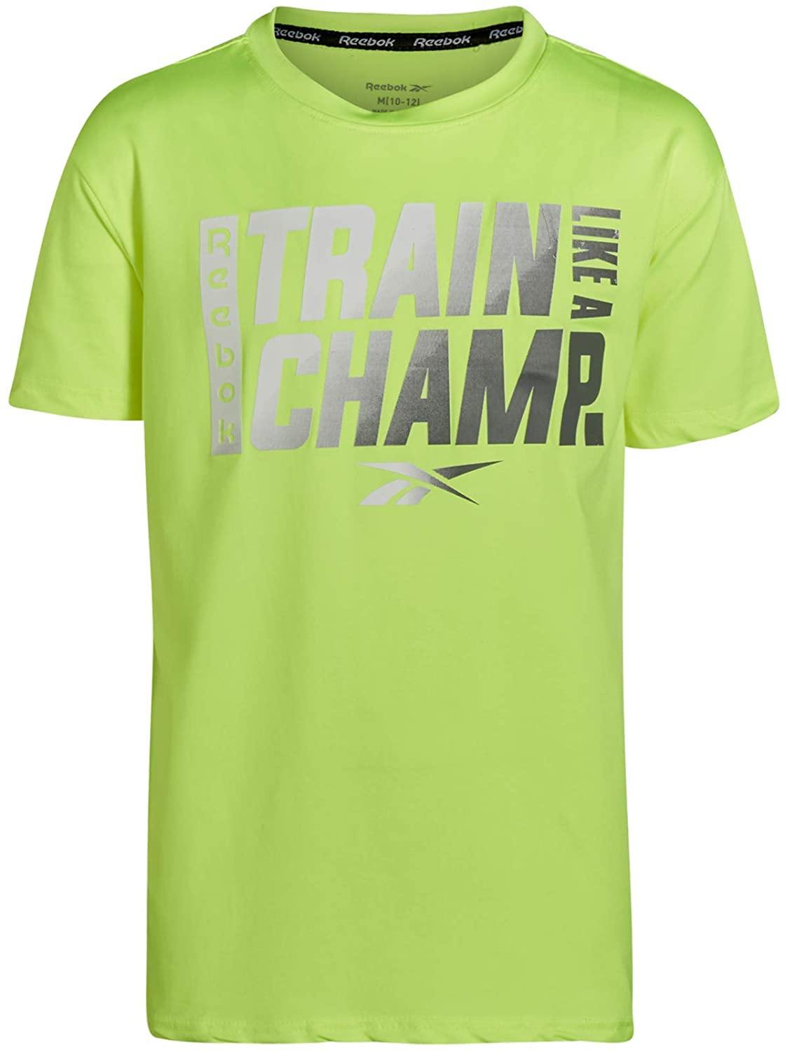 Reebok Boys Quick Dry Breathable Athletic Performance Sports T-Shirt - JOY2ESpree