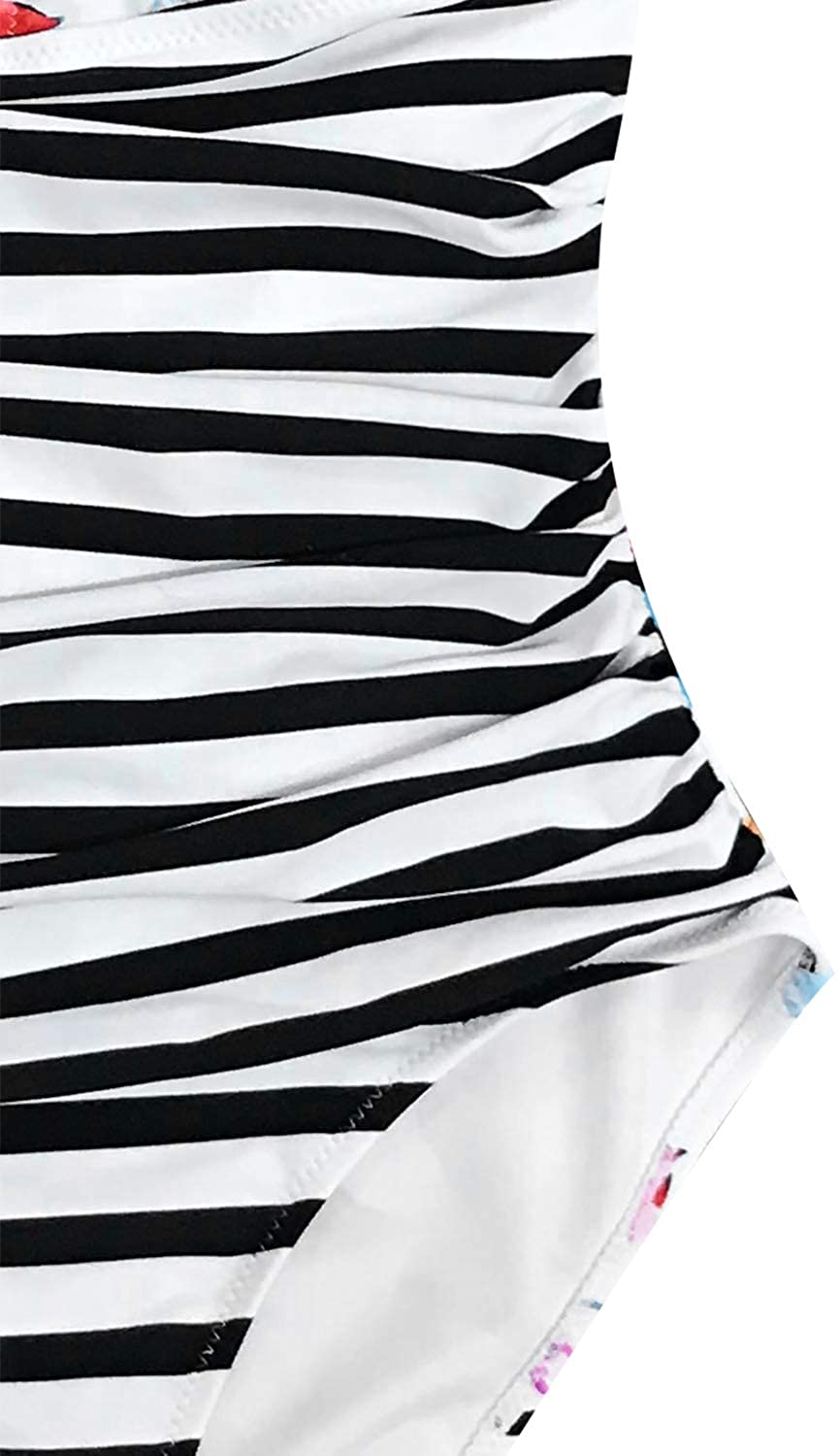 CUPSHE Women's Halter One Piece Swimsuit Keeping You Accompained Swimwear