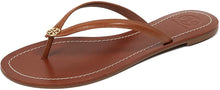 
                        
                          將圖片載入圖庫檢視器 Tory Burch Womens Terra Thong Leather Open Toe Casual Slide Sandals - JOY2ESpree
                        
                      