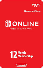 
                        
                          將圖片載入圖庫檢視器 Nintendo Switch Online 12-Month Individual Membership [Digital Code] - JOY2ESpree
                        
                      