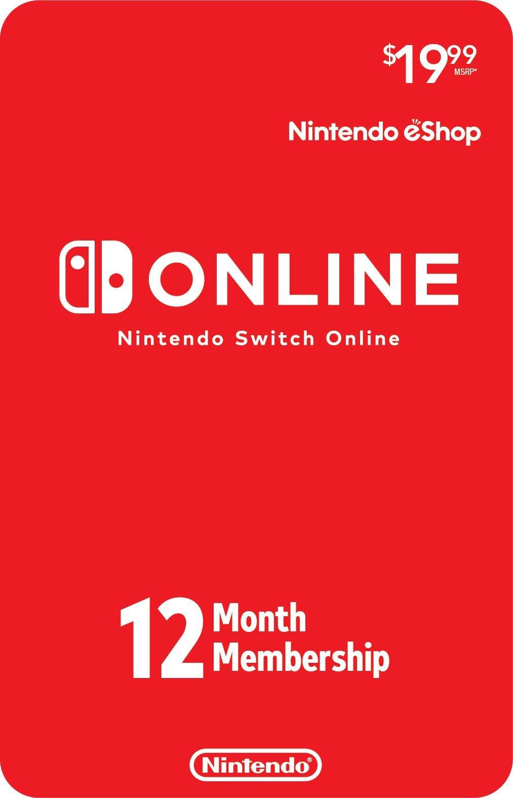Nintendo Switch Online 12-Month Individual Membership [Digital Code] - JOY2ESpree