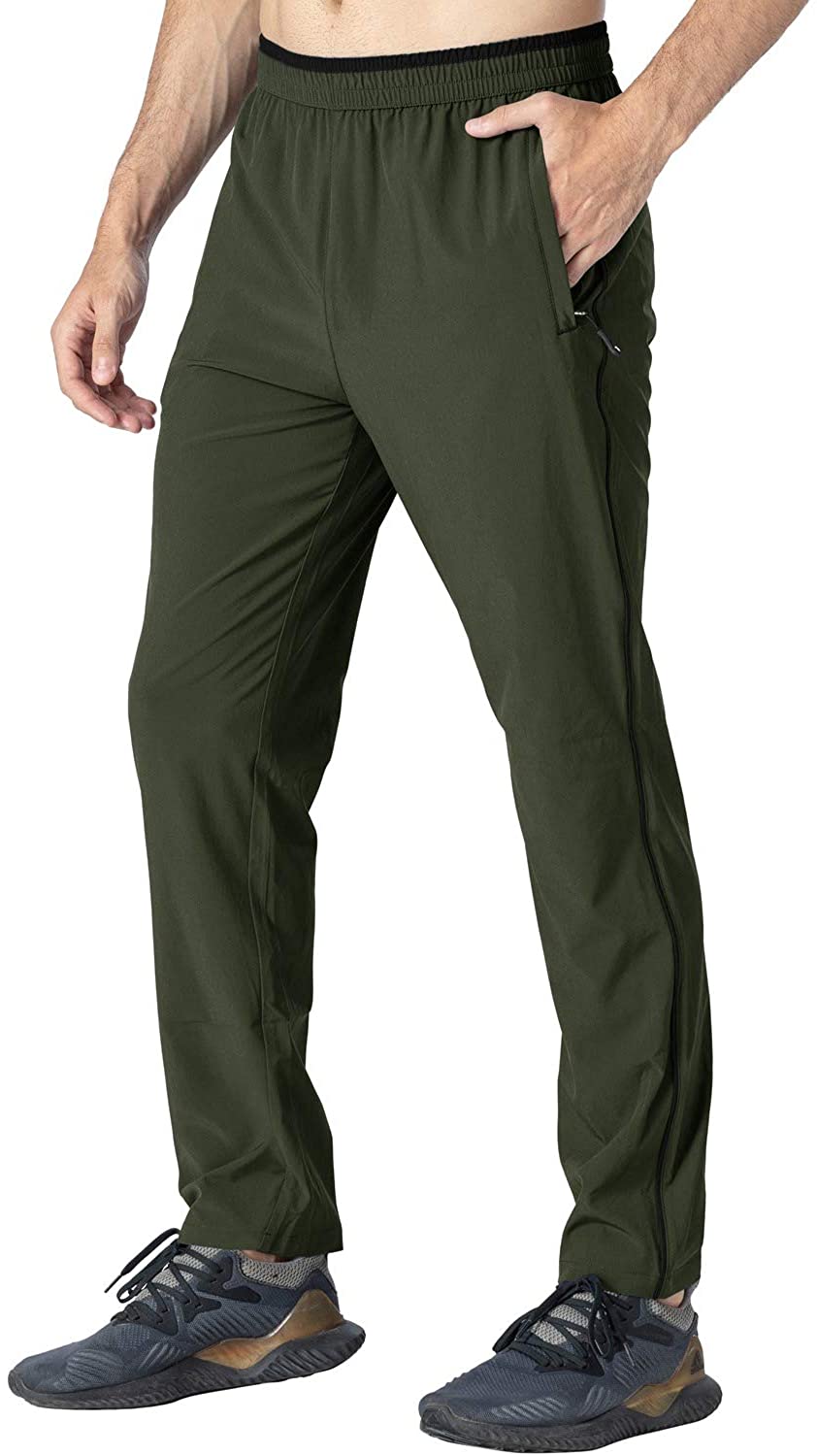 Rdruko Men's Jogger Casual Pants Lightweight Breathable Quick Dry Hiking Running Outdoor Sports Pants