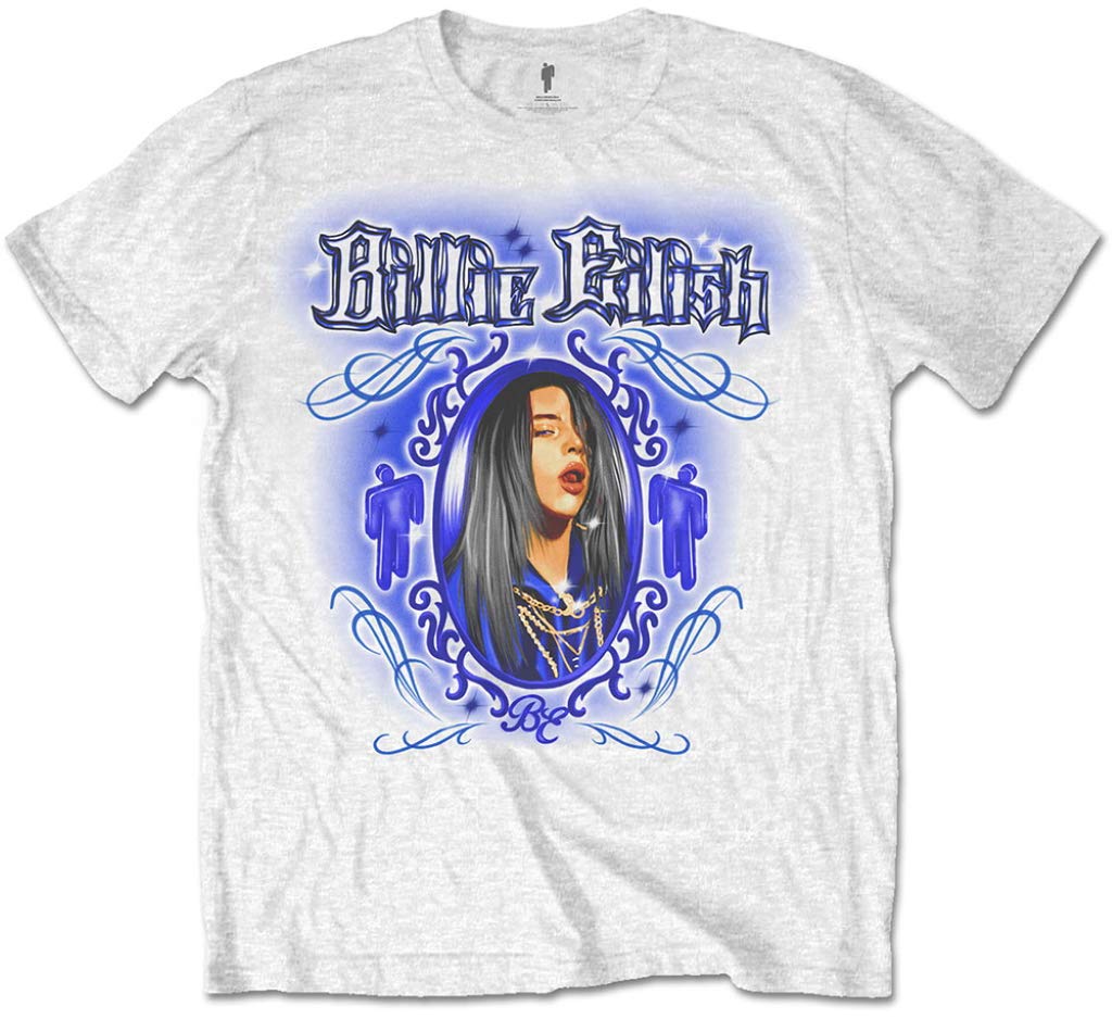 Billie Eilish 'Airbrush Photo' (White) T-Shirt