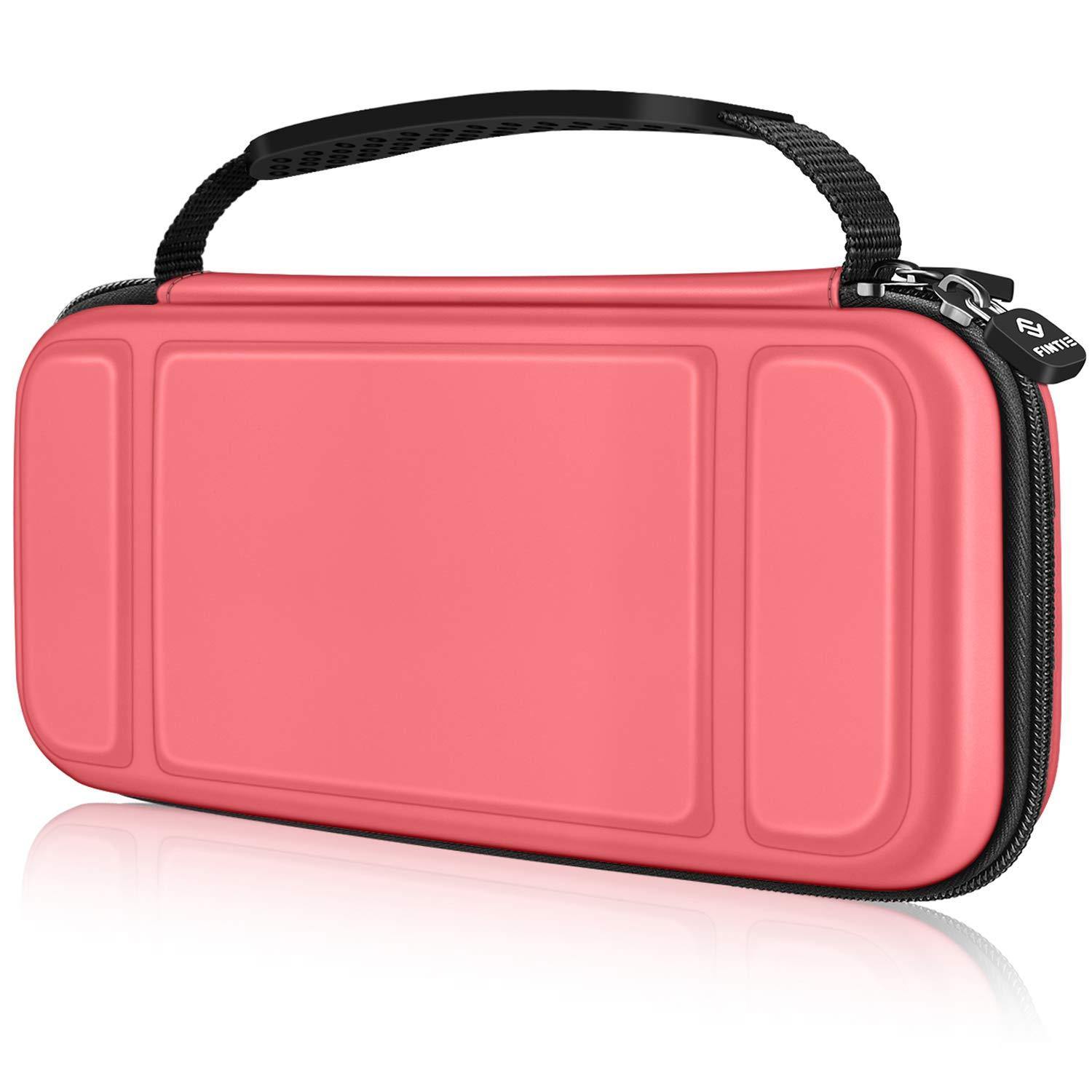 Fintie Carry Case for Nintendo Switch Lite 2019 - [Shockproof] Hard Shell Protective Cover Bag with 15 Game Card/2 Micro SD Card Slots - JOY2ESpree