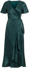 
                        
                          Load image into Gallery viewer, Miessial Women's Summer Chiffon V Neck Ruffle Maxi Dress Polka Dot Long Beach Wrap Dress
                        
                      