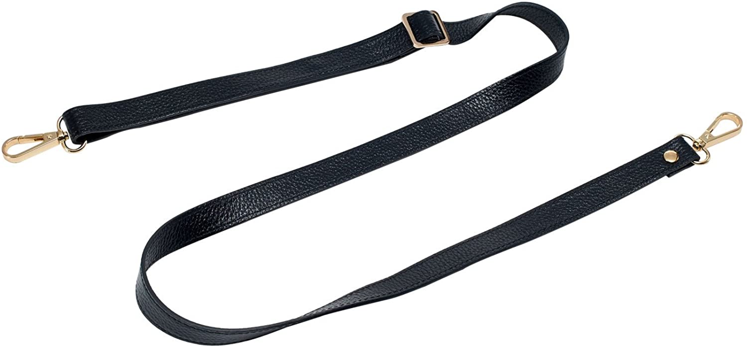 VanEnjoy Full Grain Leather Adjustable Replacement Strap for Crossbody Bag Purse, 26-51"Long 0.71"Wide