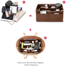 
                        
                          Cargar imagen en el visor de la galería, Felt Purse Organizer, Bag in Bag Organizer For Tote &amp; Handbag Speedy Neverfull, Medium Large Extra Large
                        
                      