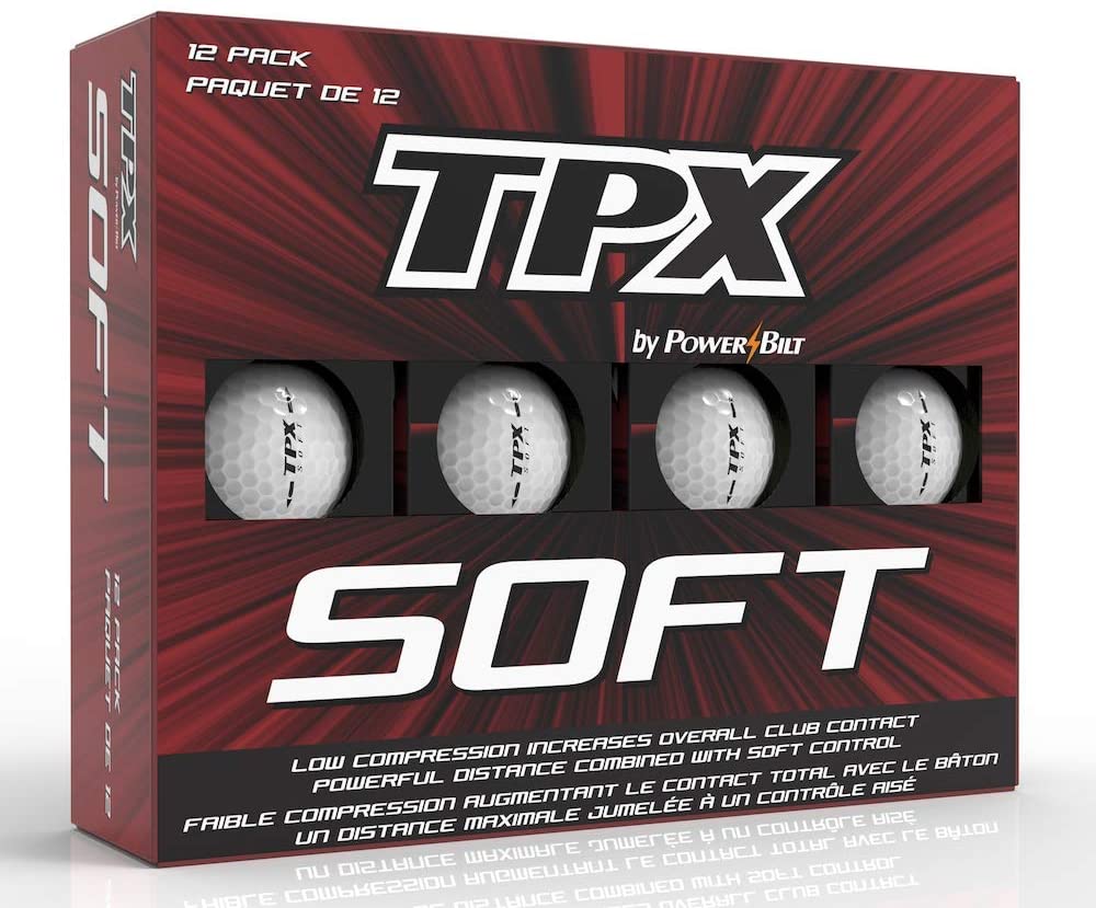 Power Bilt TPX V Colored Matte Finish Golf Balls, (One Dozen)