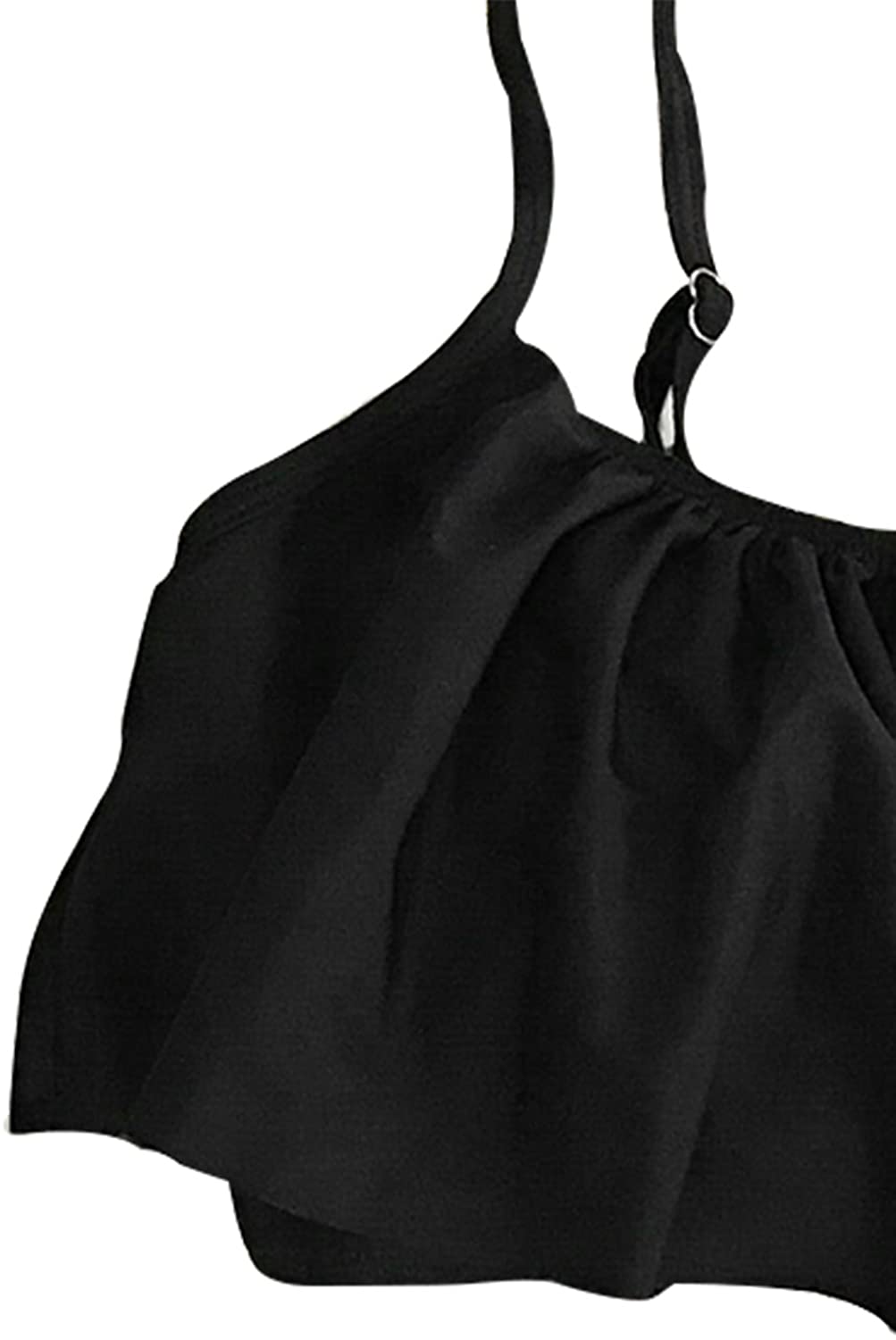 CUPSHE Women's High Waisted Falbala Bikini Set