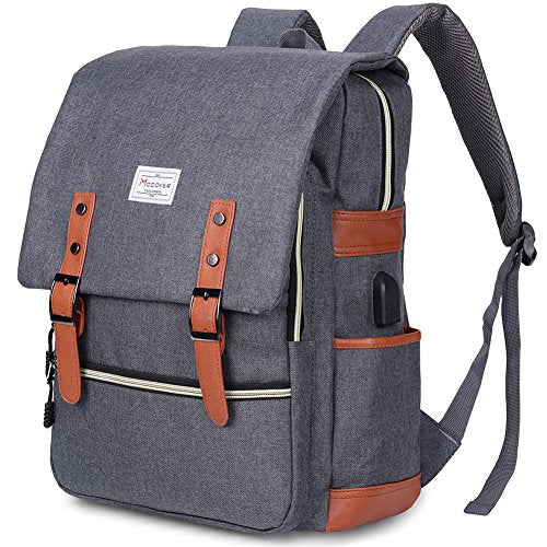 Modoker Vintage Laptop Backpack for Women Men,School College Backpack