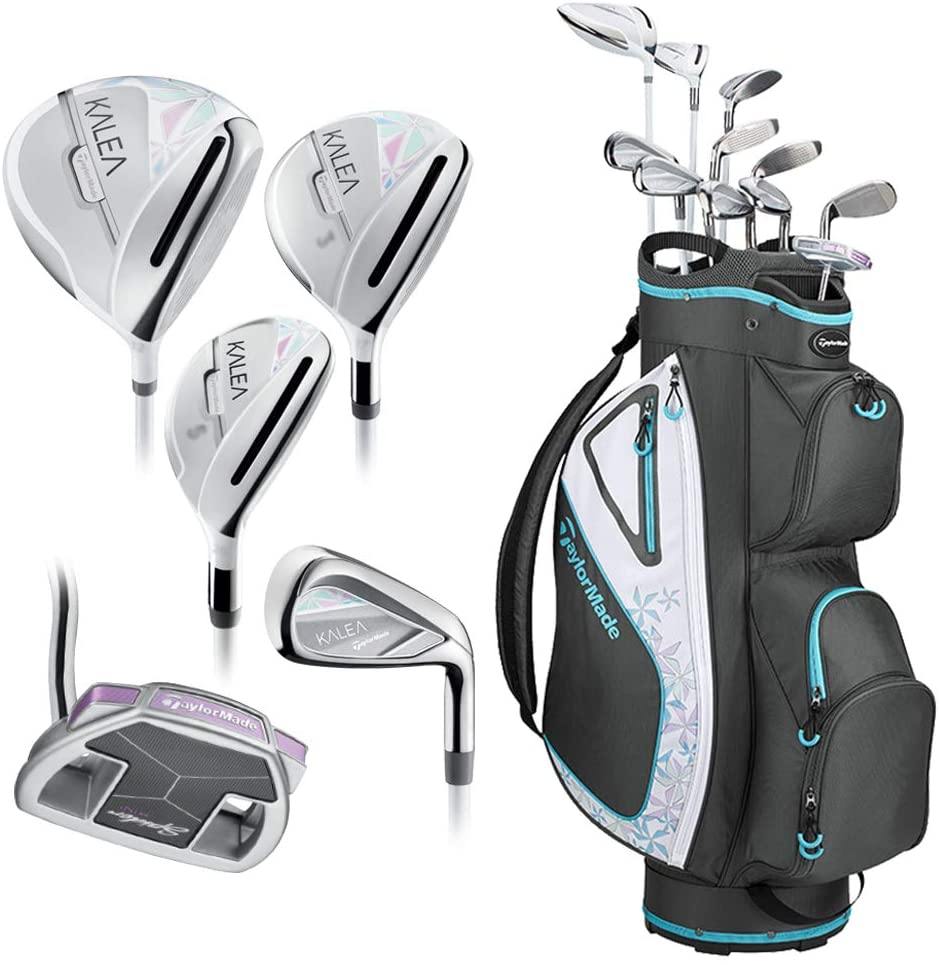 TaylorMade Golf Kalea Complete Golf Set (Dr, 3FW, 5FW, 5H, 6H, 7-PW, SW, Putter, Bag) - JOY2ESpree