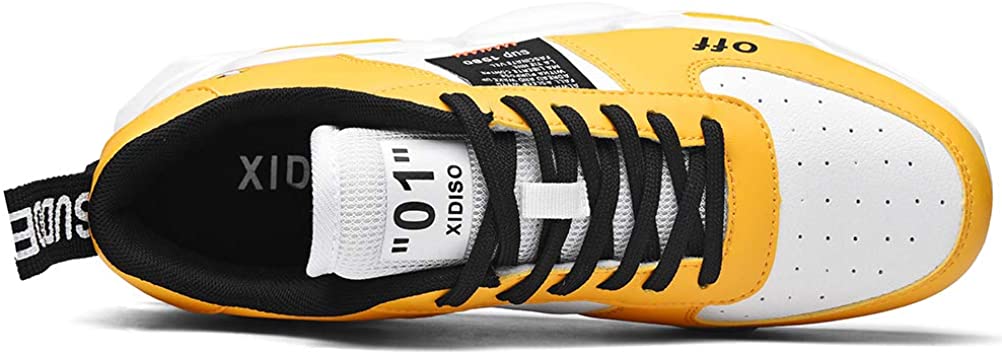 XIDISO Fashion Mens Women Sneakers High and Low Top Walking Shoes Sport Athletic Casual Shoe for Men