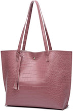 
                        
                          將圖片載入圖庫檢視器 Women's Soft Faux Leather Tote Shoulder Bag from Dreubea, Big Capacity Tassel Handbag
                        
                      