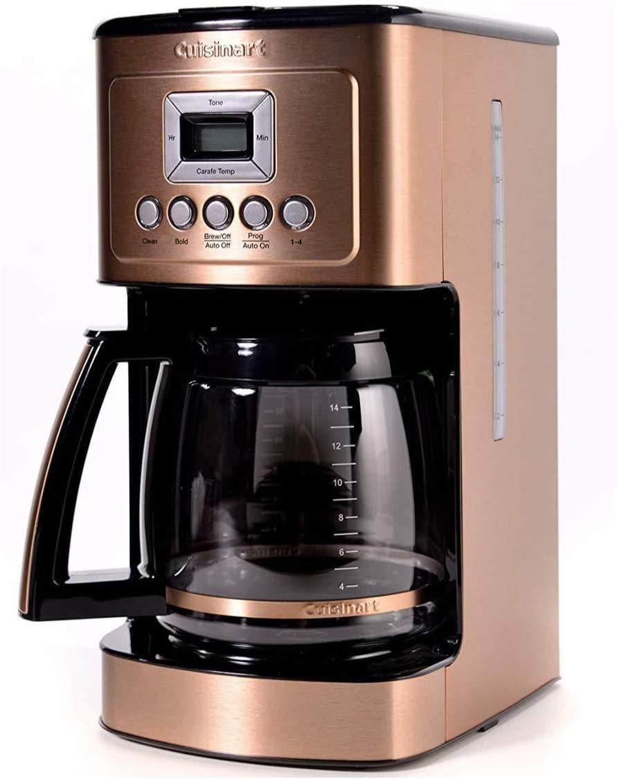 Cuisinart DCC-3200W Perfectemp Coffee Maker, 14 Cup Progammable Coffeemaker with Glass Carafe, White - JOY2ESpree
