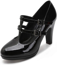 
                        
                          Muat gambar ke penampil Galeri, MACKIN J G574-1 Women's Mary Jane Vintage Heels Chunky Platform T-Strap Dress Pumps
                        
                      