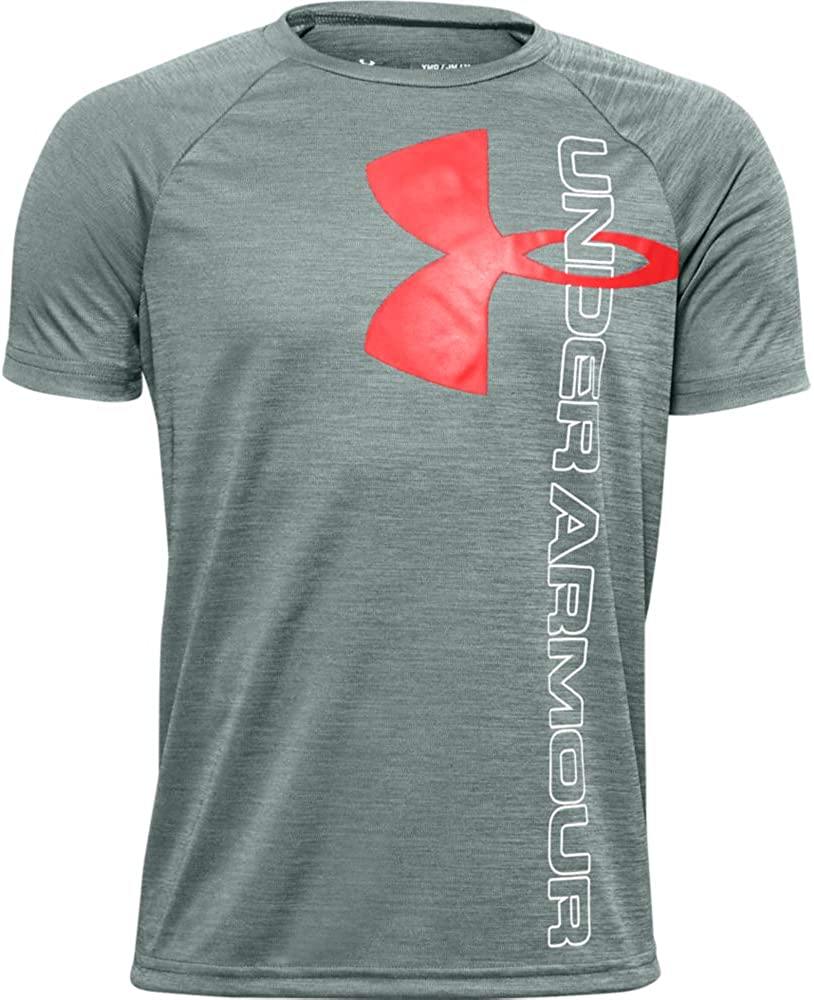 Under Armour Boys' Tech Split Logo Hybrid T-Shirt - JOY2ESpree