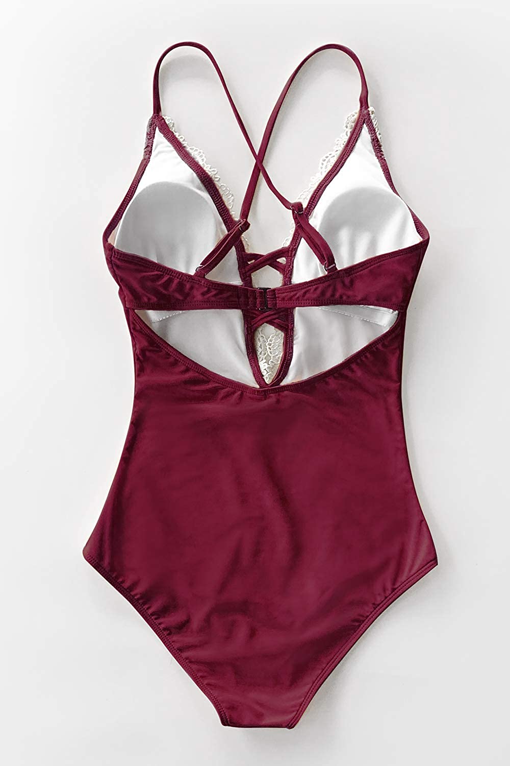 CUPSHE Fashion Women's Ladies Vintage Lace Bikini Sets Beach Swimwear Bathing Suit