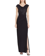 
                        
                          Muat gambar ke penampil Galeri, LAUREN RALPH LAUREN Visal Women's Mixed Media Metallic Gown Black Size 4
                        
                      