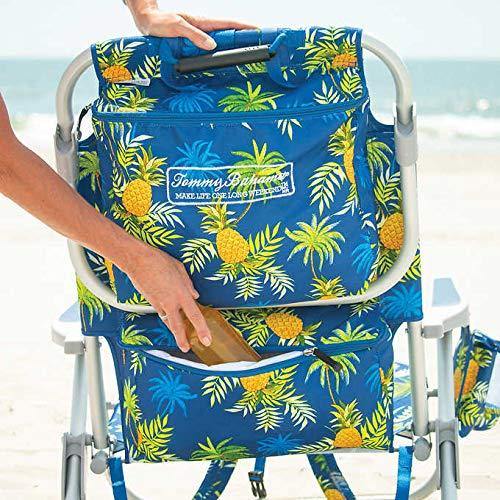 Tommy Bahama Backpack Beach Chairs with One Medium Tote Bag - Pack of 2 - Green - JOY2ESpree