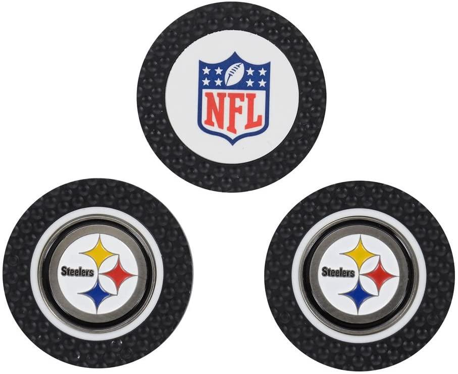 Team Golf NFL Golf Chip Ball Markers (3 Count), Poker Chip Size with Pop Out Smaller Double-Sided Enamel Markers - JOY2ESpree