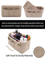 
                        
                          Muat gambar ke penampil Galeri, Felt Fabric Purse Tote Diaper Bag Organizer Insert Bag in Bag with Zipper Inner Pocket For Neverfull Speedy
                        
                      