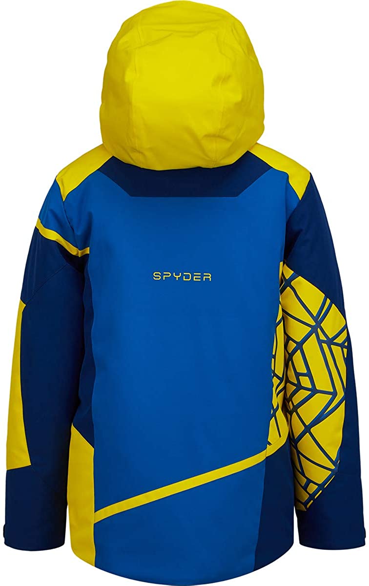 Spyder Boy’s Challenger Ski Jacket – Kids Full Zip Hooded Winter Coat