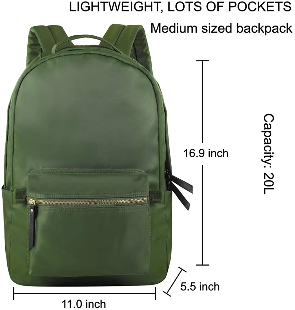 HawLander Lightweight Backpack for Women or Girls, Mid-Volume 20.0L