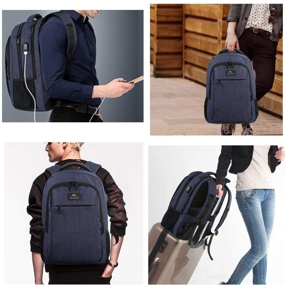Matein Travel Laptop Backpack, Business Anti Theft Slim Durable Laptops Backpack - JOY2ESpree