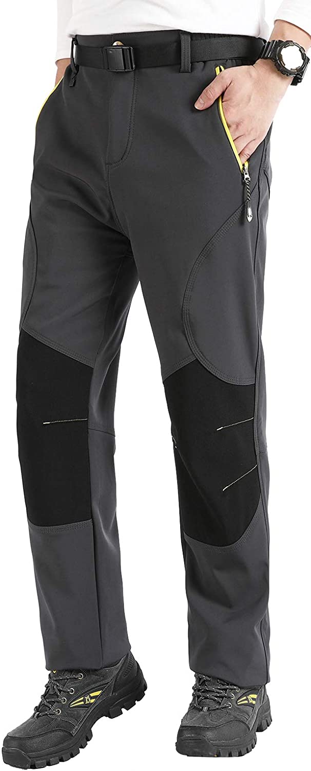 Singbring Men's Outdoor Windproof Waterproof Hiking Ski Snow Pants