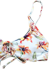 
                        
                          画像をギャラリービューアに読み込む, CUPSHE Women's Reversible Lace Up Bikini Sets Floral and Striped
                        
                      