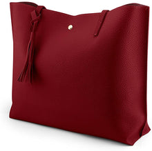 
                        
                          Cargar imagen en el visor de la galería, Oct17 Women Large Tote Bag - Tassels Faux Leather Shoulder Handbags, Fashion Ladies Purses Satchel Messenger Bags
                        
                      