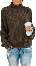 
                        
                          画像をギャラリービューアに読み込む, Saodimallsu Womens Turtleneck Oversized Sweaters Batwing Long Sleeve Pullover Loose Chunky Knit Jumper - JOY2ESpree
                        
                      