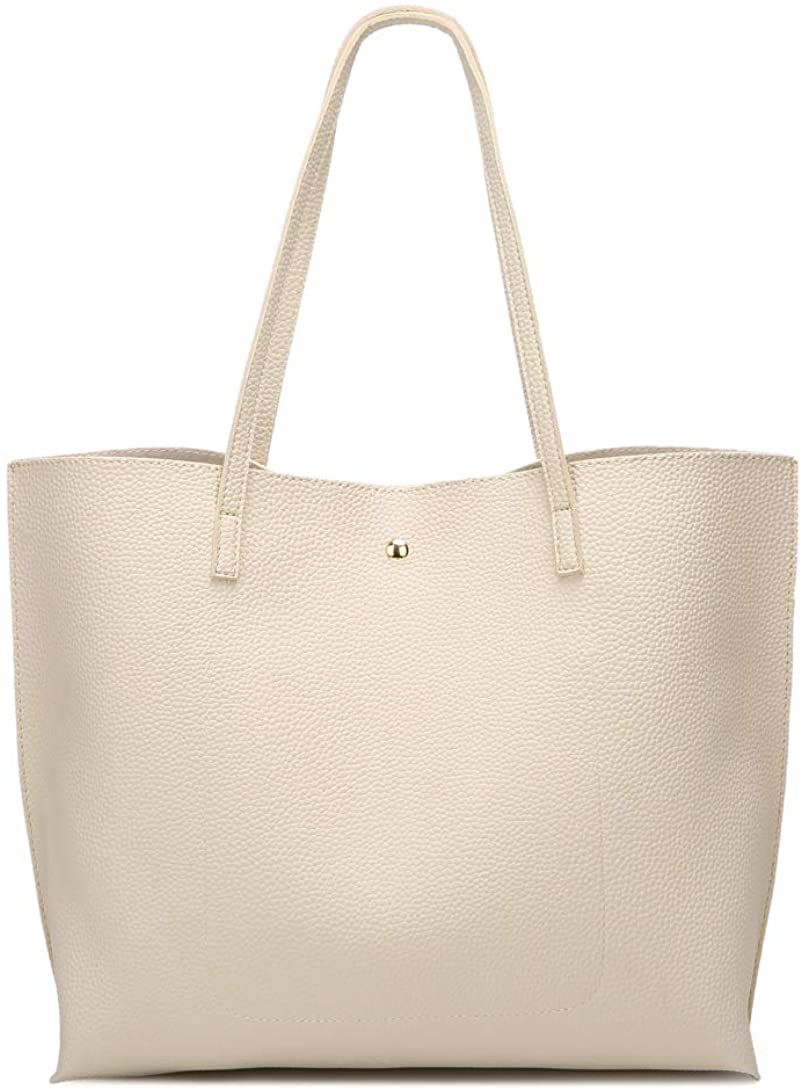 Women's Soft Faux Leather Tote Shoulder Bag from Dreubea, Big Capacity Tassel Handbag