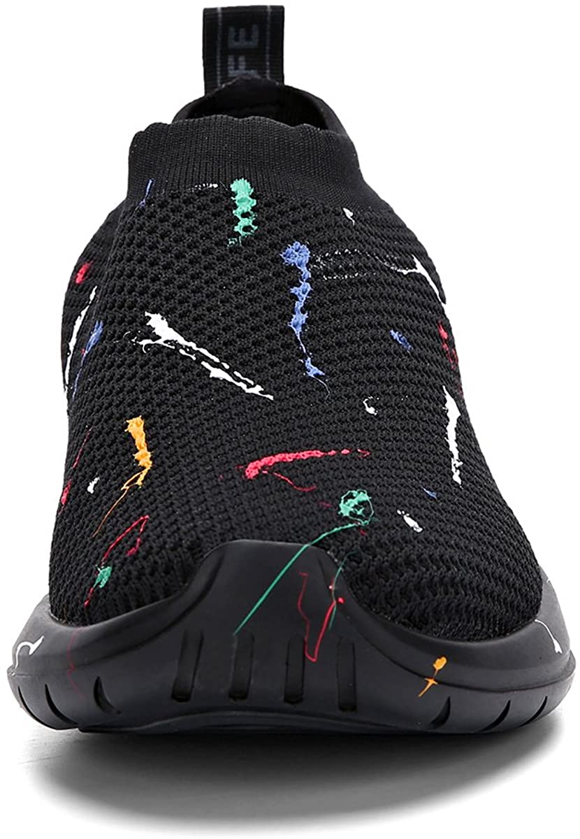 Soulsfeng Mens Running Shoes Mesh Breathable Lightweight Cushioning Training Athletic Sneakers