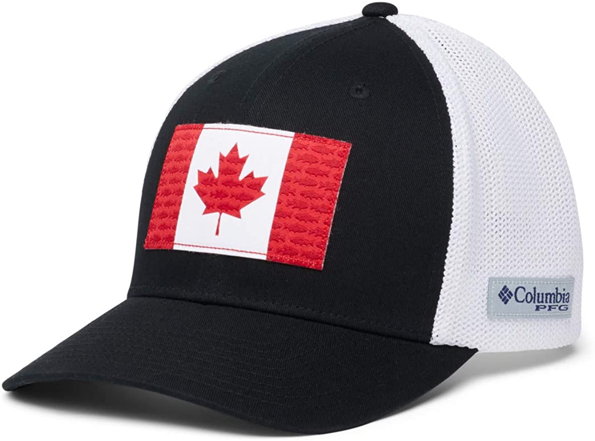 Columbia Unisex-Adult PFG Mesh Fish Flag Ball Cap