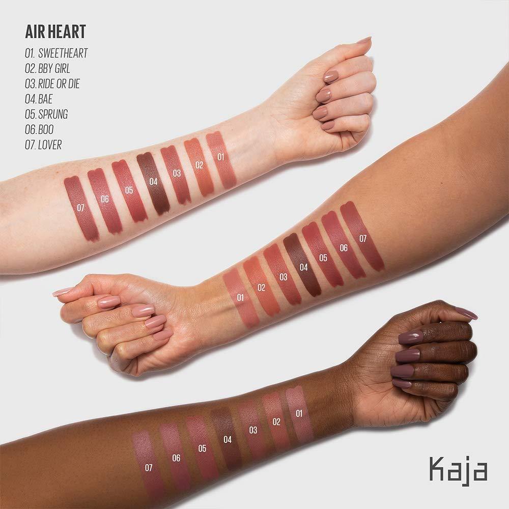 KAJA Air Heart | Lightweight Natural Finish Lipstick | 07 Lover - mauvy brown