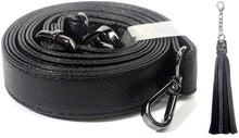
                        
                          Cargar imagen en el visor de la galería, Beaulegan Purse Strap Replacement - Full Grain Microfiber Leather - 59 Inch Long Adjustable for Crossbody Shoulder Bag - 0.7 Inch Wide, Black/Gold
                        
                      