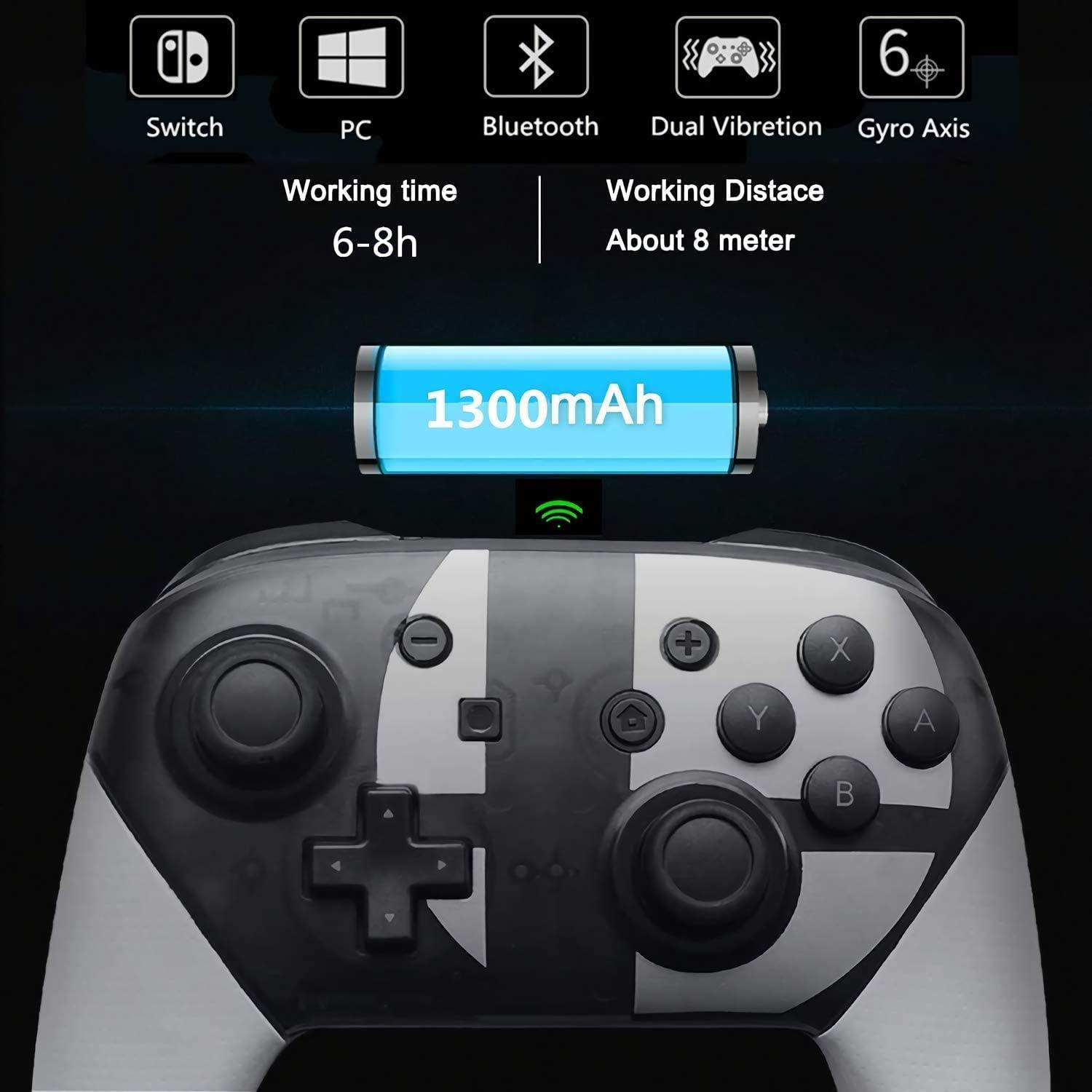 Wireless pro Game Controller for Nintendo Switch by Gamebound (Pink & Green) - JOY2ESpree