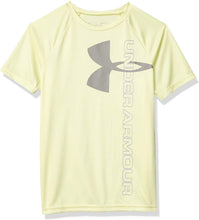 
                        
                          Load image into Gallery viewer, Under Armour Boys' Tech Split Logo Hybrid T-Shirt - JOY2ESpree
                        
                      