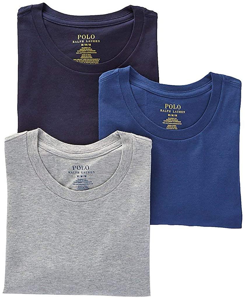 Polo Ralph Lauren Men's Classic Crew Neck Undershirts 3-Pack