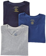 
                        
                          Load image into Gallery viewer, Polo Ralph Lauren Men's Classic Crew Neck Undershirts 3-Pack
                        
                      