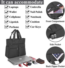 
                        
                          將圖片載入圖庫檢視器 Canvas Tote Bag Waterproof Nylon Multi Pocket Shoulder Bags Laptop Work Bag Teacher Purse and Handbags for Women &amp; Men
                        
                      