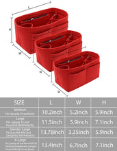 
                        
                          Cargar imagen en el visor de la galería, Felt Purse Organizer Insert Zipper Pocket with Two Removeable Bottle Holder
                        
                      