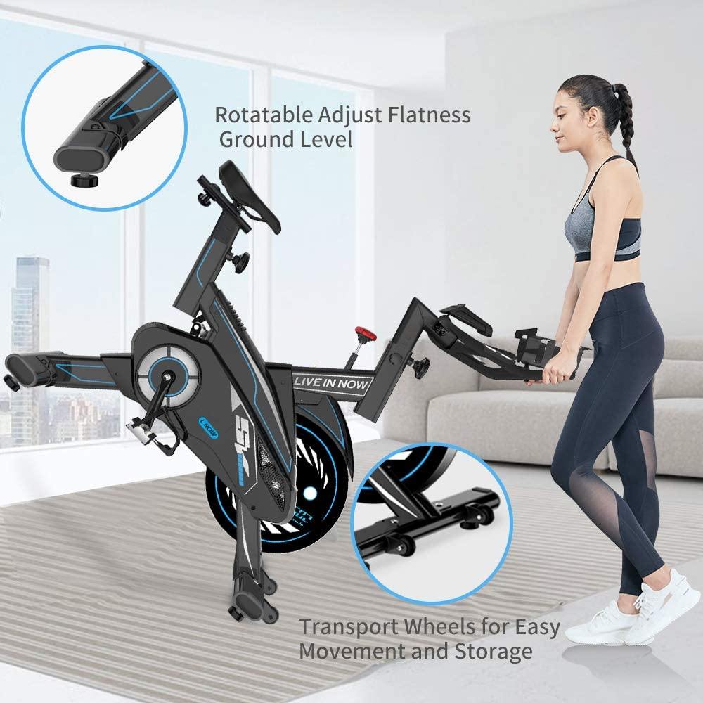 pooboo Exercise Bike, Indoor Cycling Bike Stationary Belt Drive - JOY2ESpree