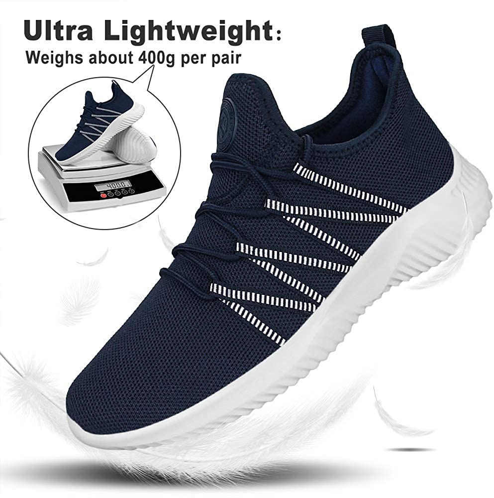 Feethit Mens Slip On Running Shoes Breathable Lightweight Comfortable Fashion Non Slip Sneakers for Men