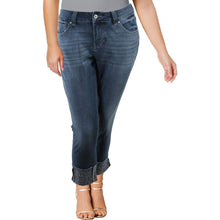 
                        
                          Cargar imagen en el visor de la galería, Jag Jeans Carter Women's Leopard Print Cuff Girlfriend Jeans Blue Size 22W
                        
                      