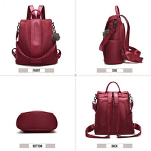 
                        
                          Load image into Gallery viewer, Women Backpack Purse Waterproof Nylon Anti-theft Rucksack Lightweight Shoulder Bag
                        
                      